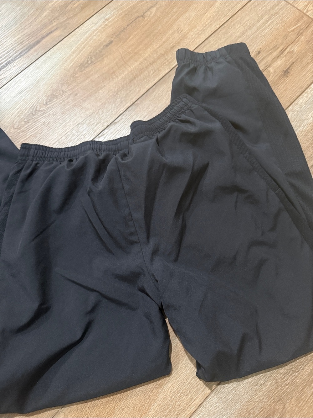 Nike Black Track Pants with White Swoosh Boys Size Medium - Picture 4 of 4